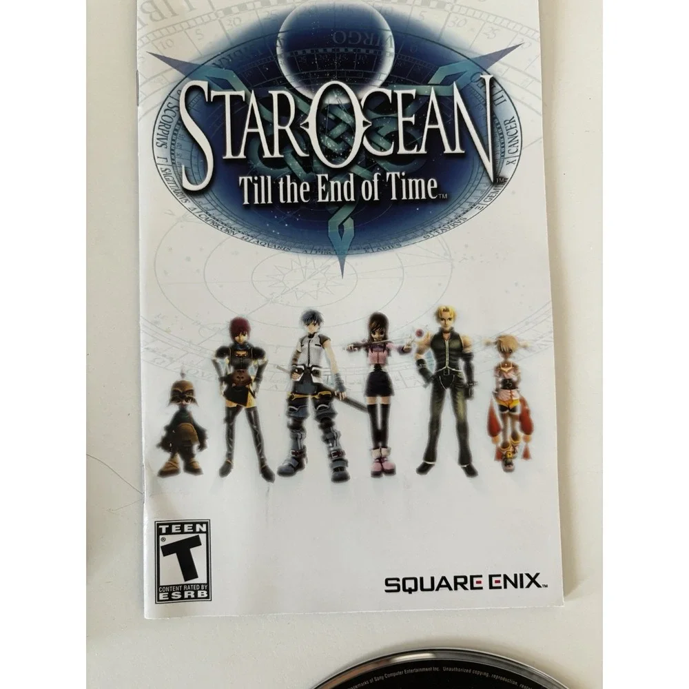 Star Ocean: Till the End of Time (PS2) Black Label Complete‎ w/ Manual - 2 Disc